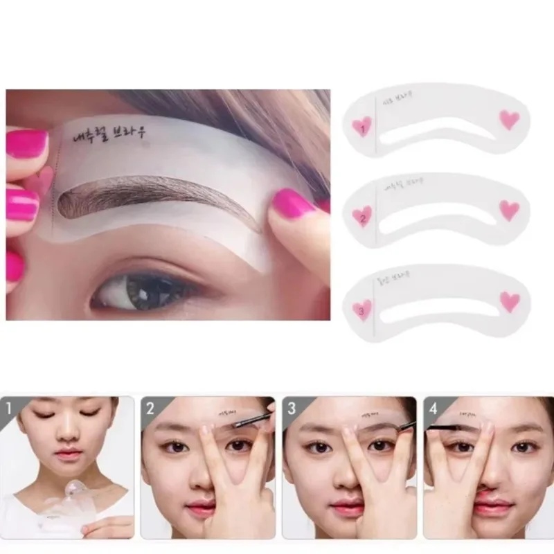 Beauty Makeup Tools Set - 1/2/4/6set 재사용 가능한 눈썹 스텐실 뷰티