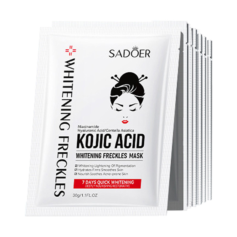 Sheet Face Mask Pack - 10pcs SADOER 코직산 페이셜 마스크 모이스춰
