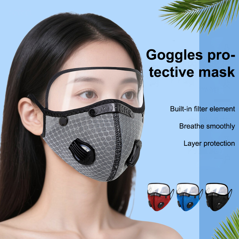 Sheet Face Mask Pack - 필터 고글이 있는 새로운 사이클링 페이스