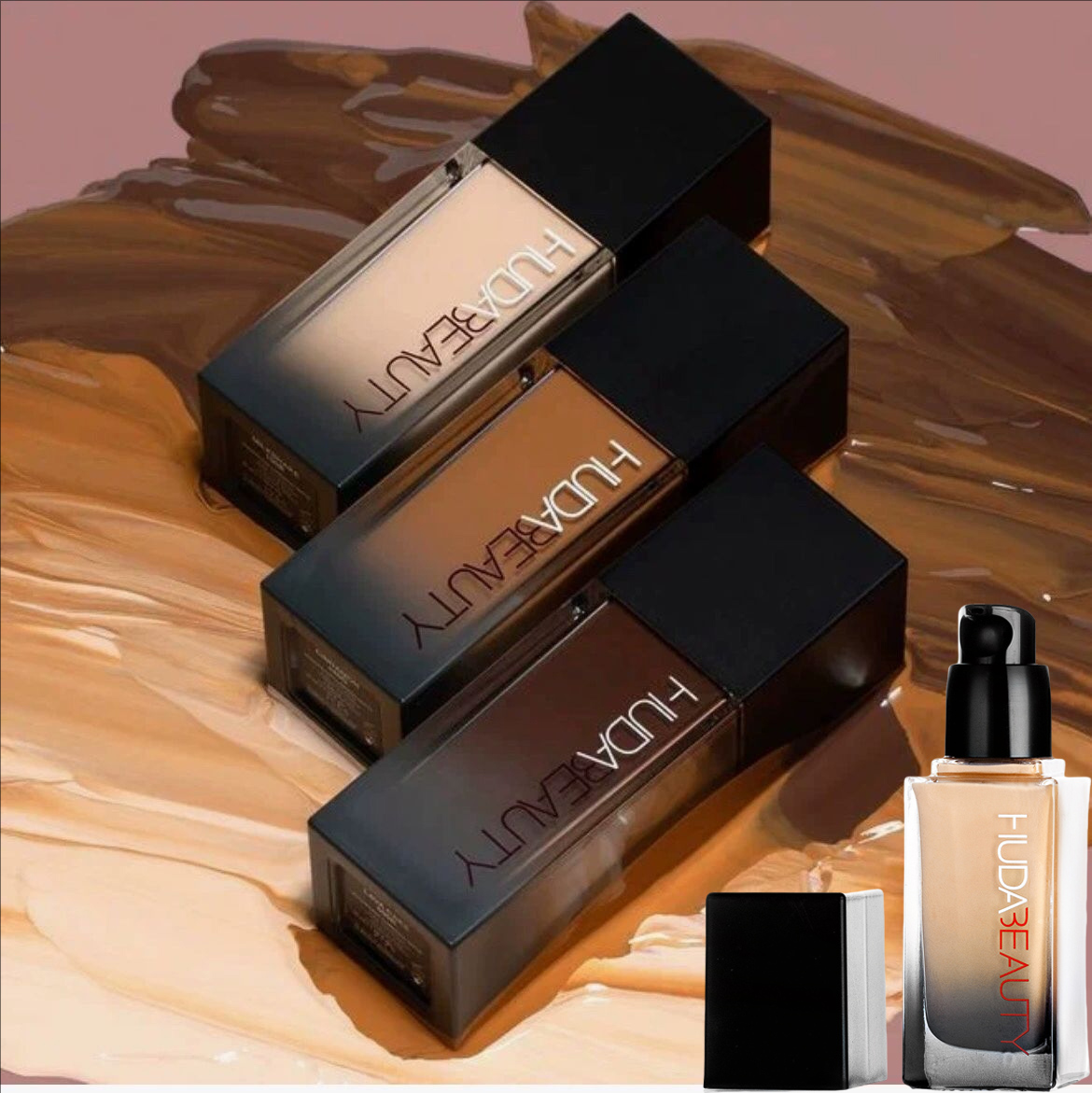 Huda Beauty Makeup Bag - 후다 뷰티 플로리스 리퀴드 파운데이션 매트