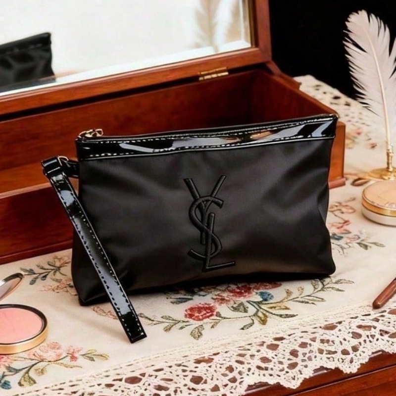 Ysl Beauty Makeup - YSL 여성용 클래식 화장품 가방 럭셔리