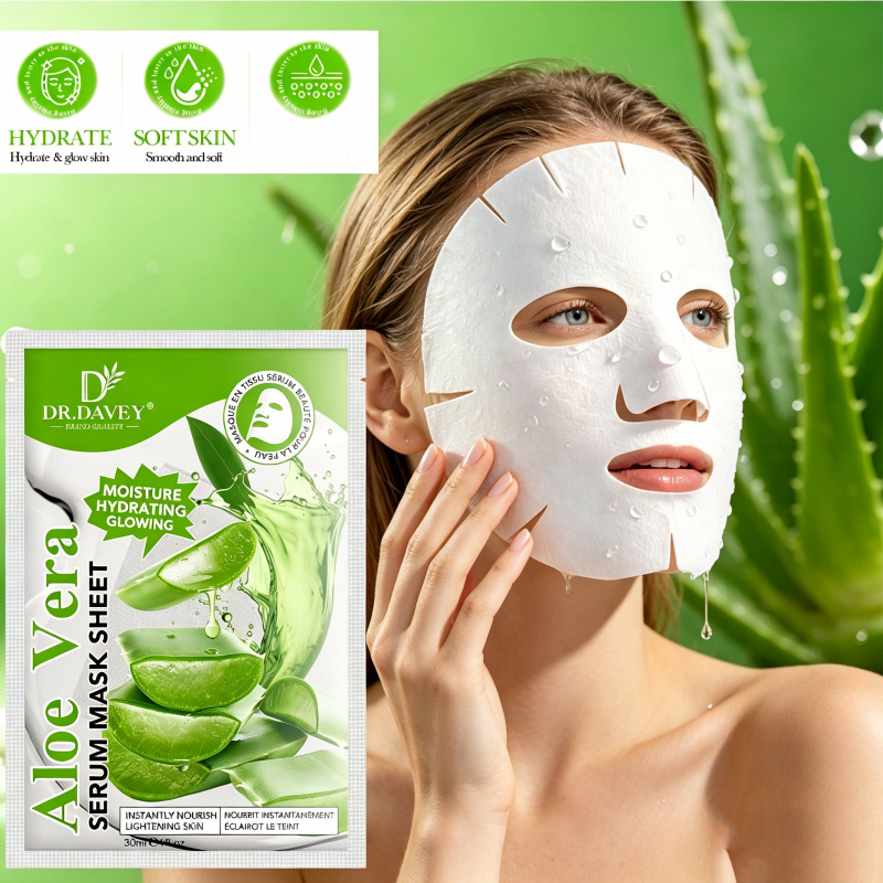 알로에 베라 세럼 페이셜 마스크 시트 피부 케어 보습  - Sheet Face Mask Pack 리뷰 및 가격
