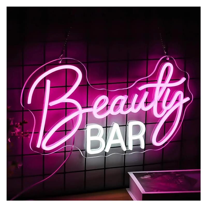 뷰티 바 네온 사인 조명 조절 가능 벽 장식용 조명 U - Beauty Makeup Bar 리뷰 및 가격