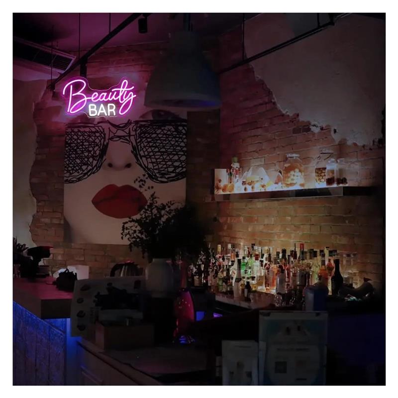 뷰티 바 네온 사인 조명 조절 가능 벽 장식용 조명 U - Beauty Makeup Bar 리뷰 및 가격
