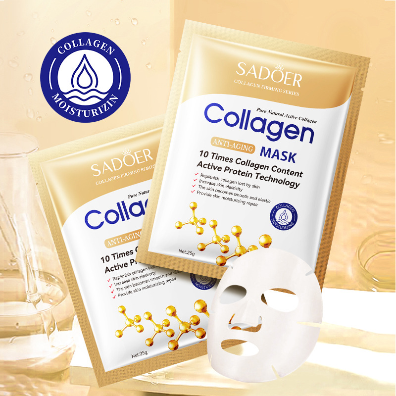 10pcs 안티 링클 콜라겐 페이스 마스크 모이스춰 라 - Sheet Face Mask Pack 리뷰 및 가격
