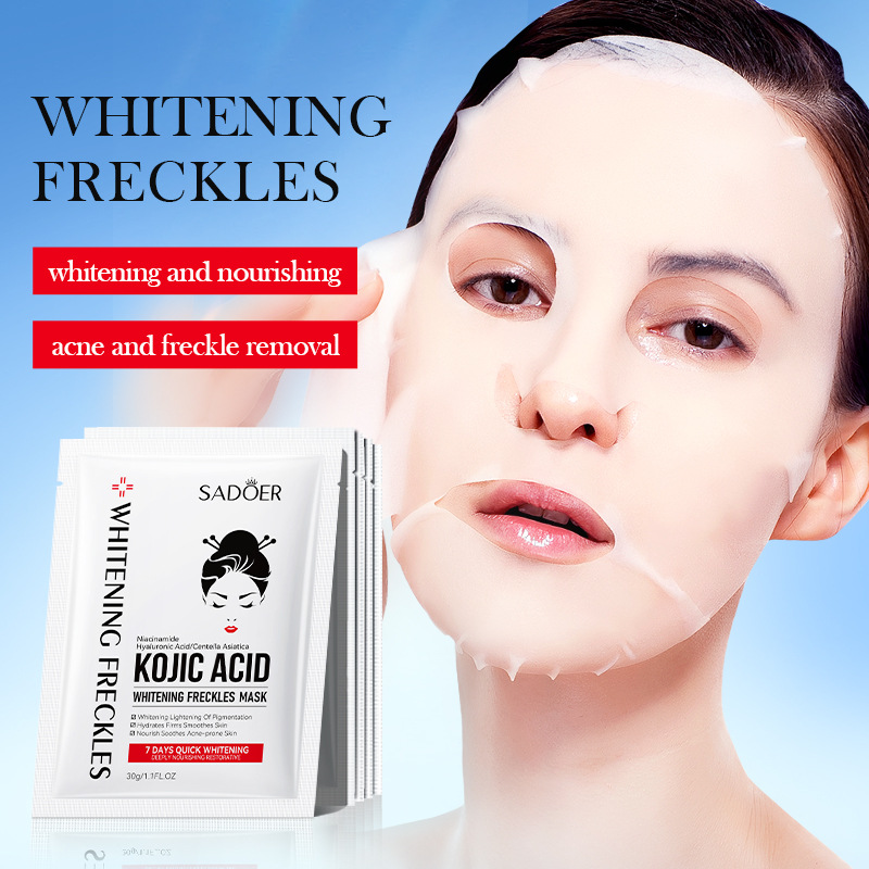 10pcs SADOER 코직산 페이셜 마스크 모이스춰  - Sheet Face Mask Pack 리뷰 및 가격