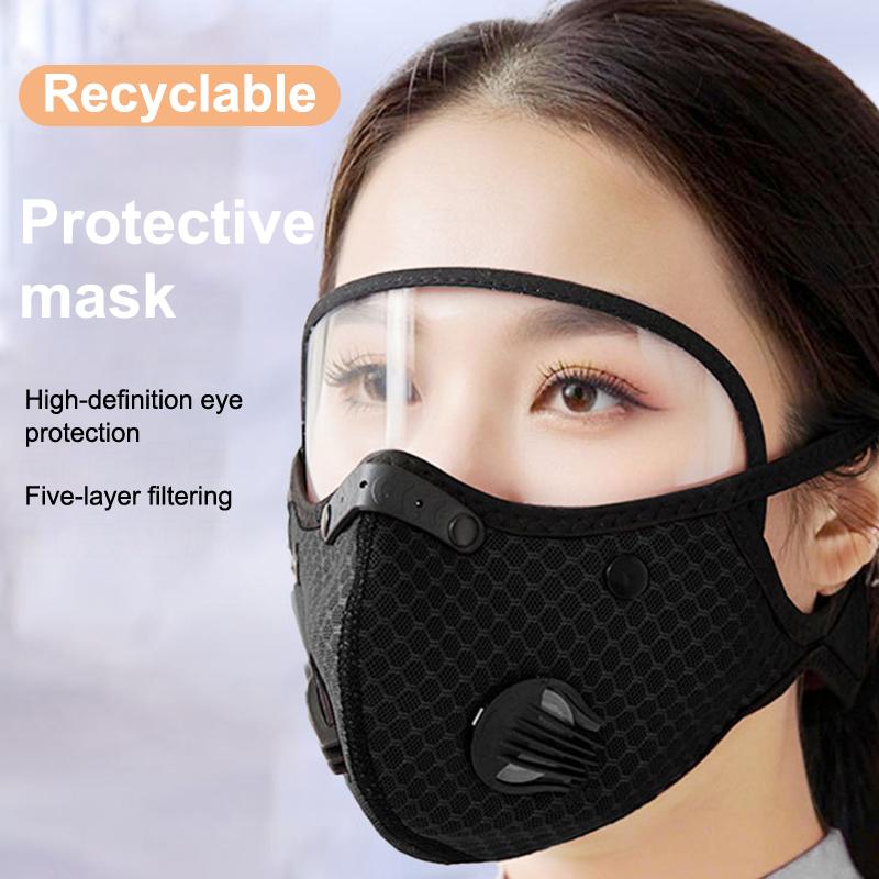 필터 고글이 있는 새로운 사이클링 페이스 마스크 먼지  - Sheet Face Mask Pack 리뷰 및 가격