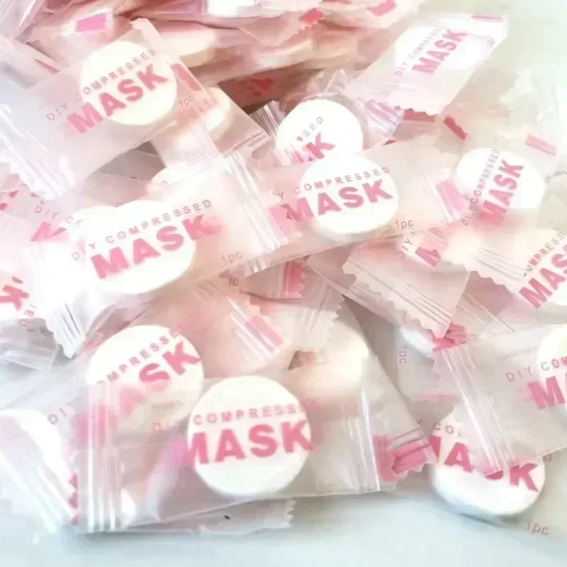 100개 일회용 압축 페이셜 마스크 휴대용 여행용 부직 - Sheet Face Mask Pack 리뷰 및 가격