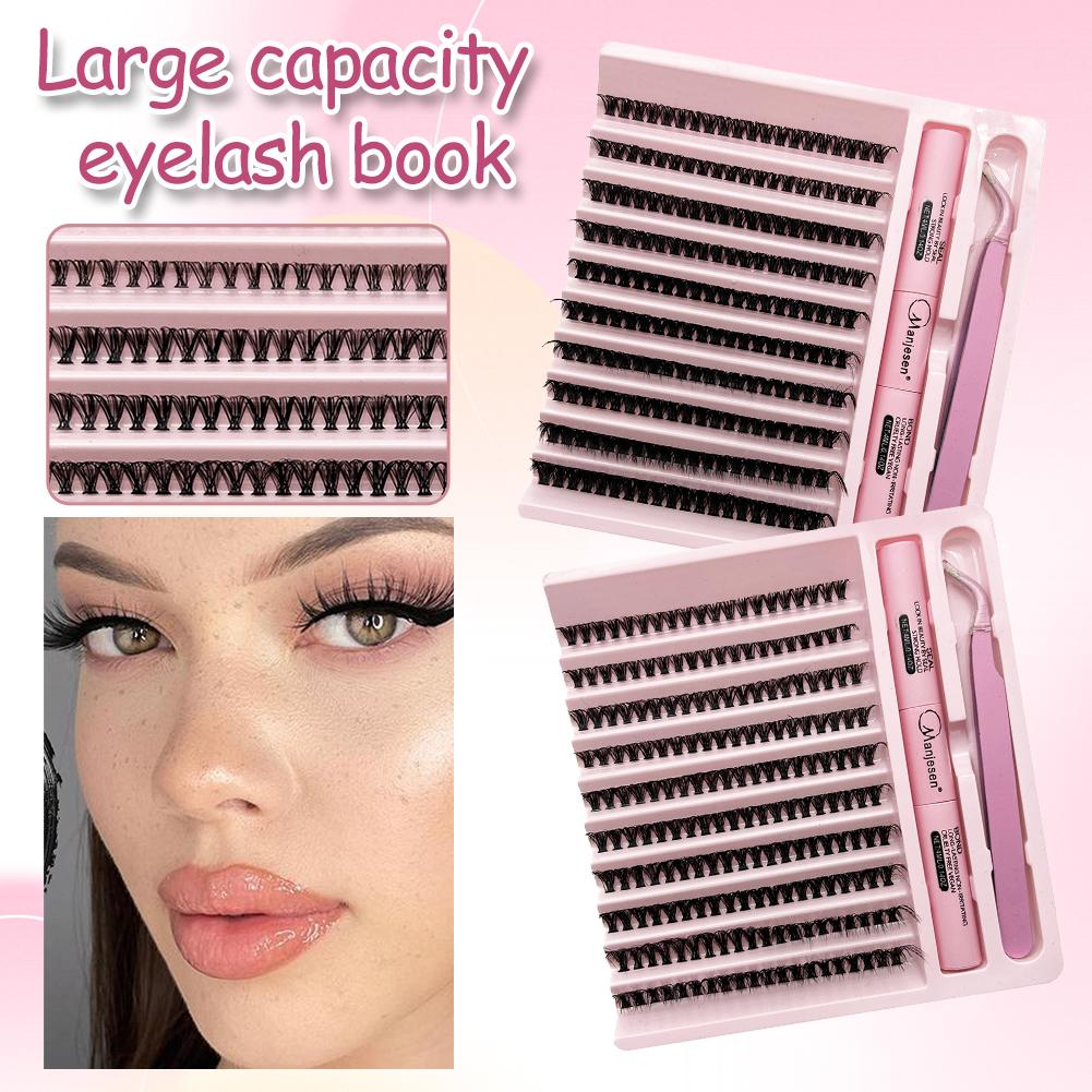 확장 가짜 속눈썹 세트 자연 밀도 단일 클러스터 대용량 - Beauty Makeup Book 리뷰 및 가격