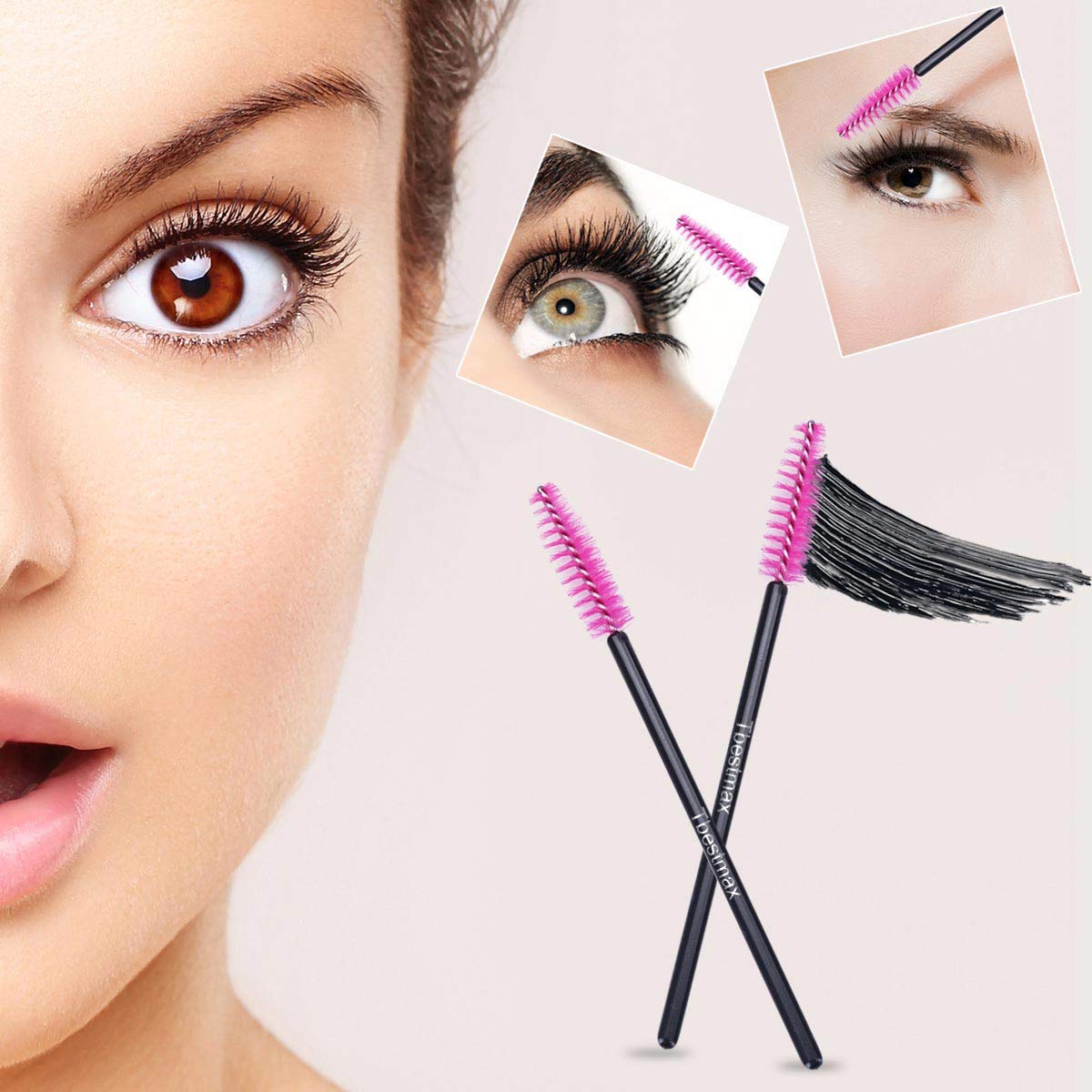 500개 속눈썹 브러쉬 완드, 뷰티 살롱 메이크업 도구 - Beauty Makeup Vanity 리뷰 및 가격