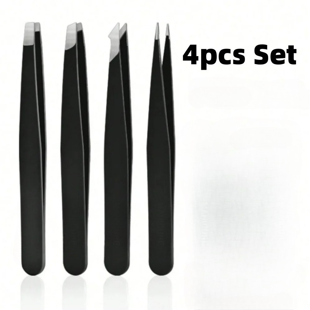 1/4개 스테인리스 스틸 전문가용 핀셋 세트 눈썹 정리 - Beauty Makeup Tools Set 리뷰 및 가격