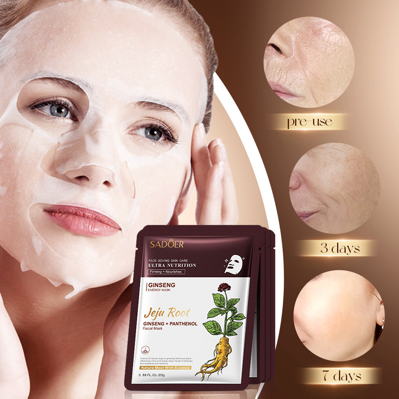 5개입 사도어 식물 뿌리 페이스 마스크 인삼 미백 페이 - Sheet Face Mask Pack 리뷰 및 가격