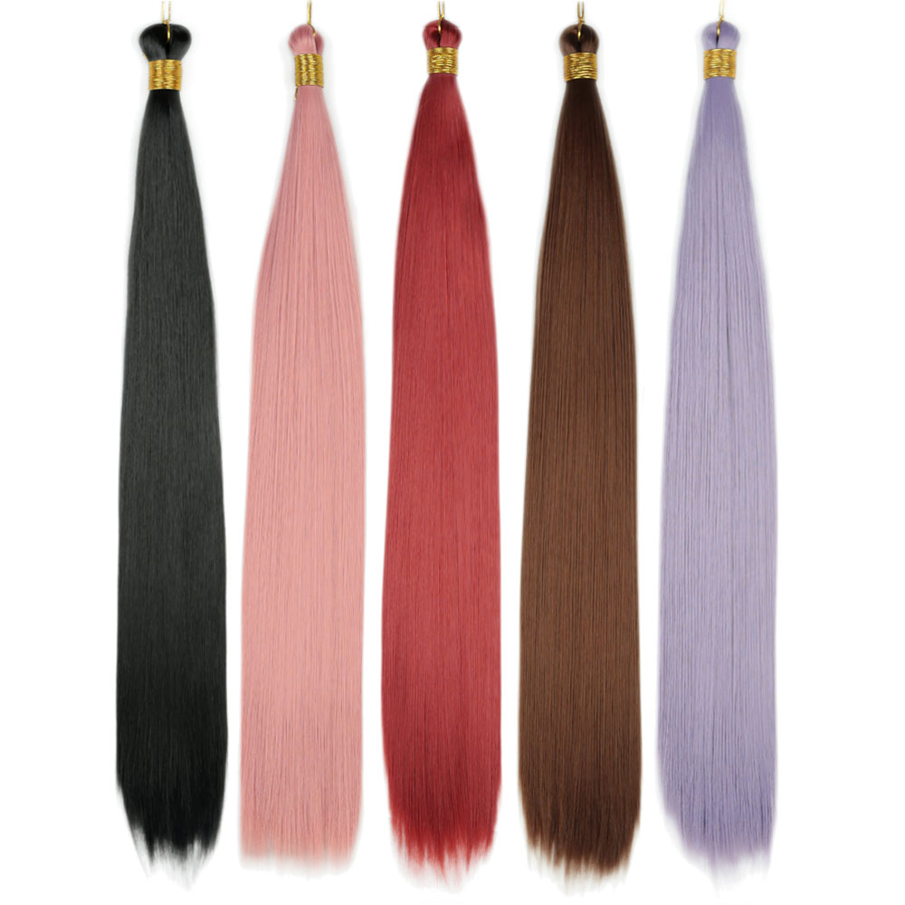 28인치 450g 스트레이트 벌크 헤어 합성 크로셰 브 - Pure Beauty Hair & Makeup 리뷰 및 가격