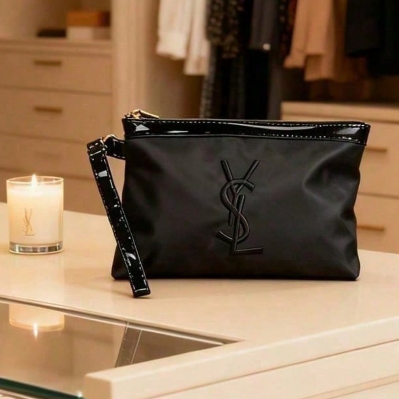 YSL 여성용 클래식 화장품 가방 럭셔리 휴대용 블랙  - Ysl Beauty Makeup 리뷰 및 가격