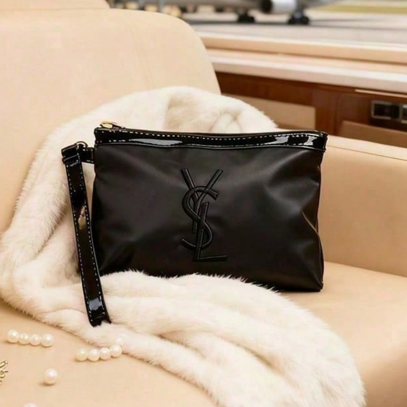 YSL 여성용 클래식 화장품 가방 럭셔리 휴대용 블랙  - Ysl Beauty Makeup 리뷰 및 가격