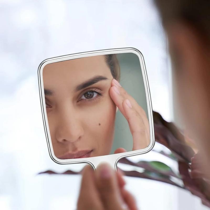 1PC S/M 빈티지 핸들 메이크업 거울 HD 뷰티 휴 - Beauty Makeup Hd 리뷰 및 가격
