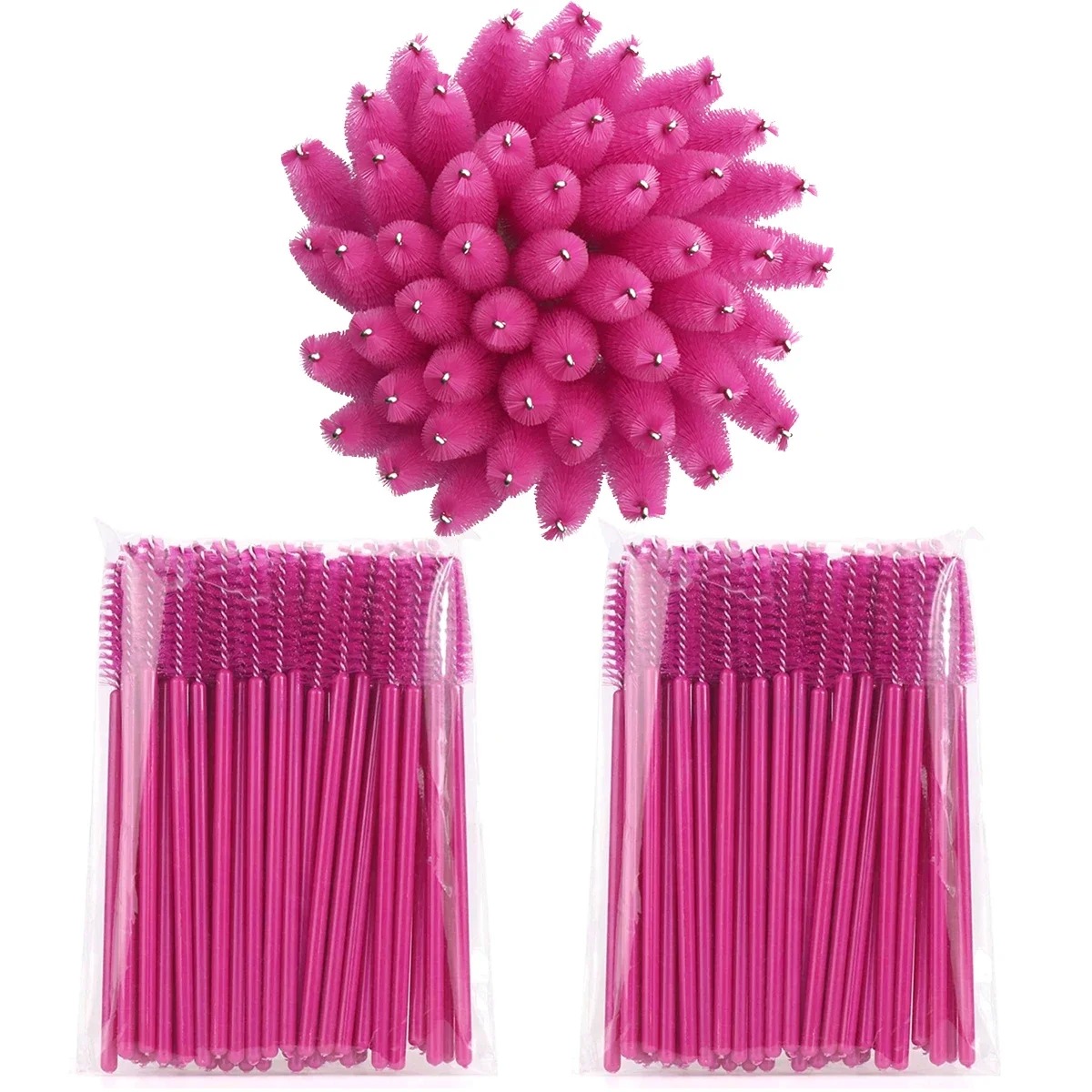 100pcs 일회용 속눈썹 브러쉬 Spoolies 마이 - Beauty Makeup Vanity 리뷰 및 가격