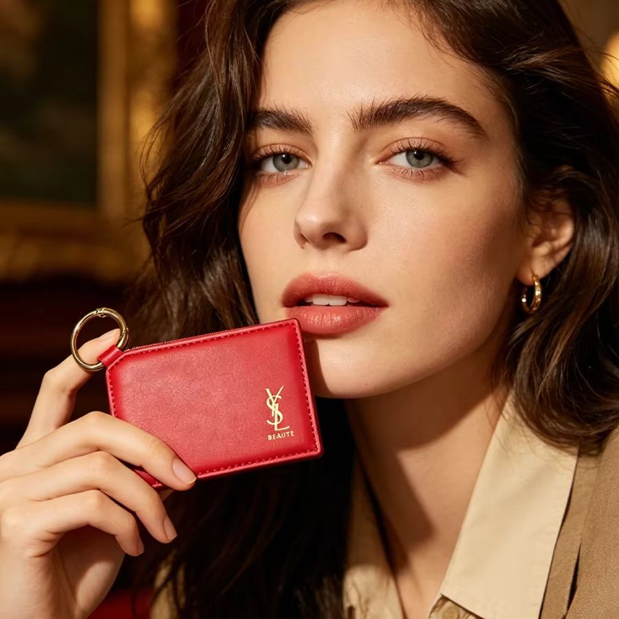 YSL 레드 가죽 사각 미니 포켓 터치업 메이크업 거울 - Ysl Beauty Makeup 리뷰 및 가격