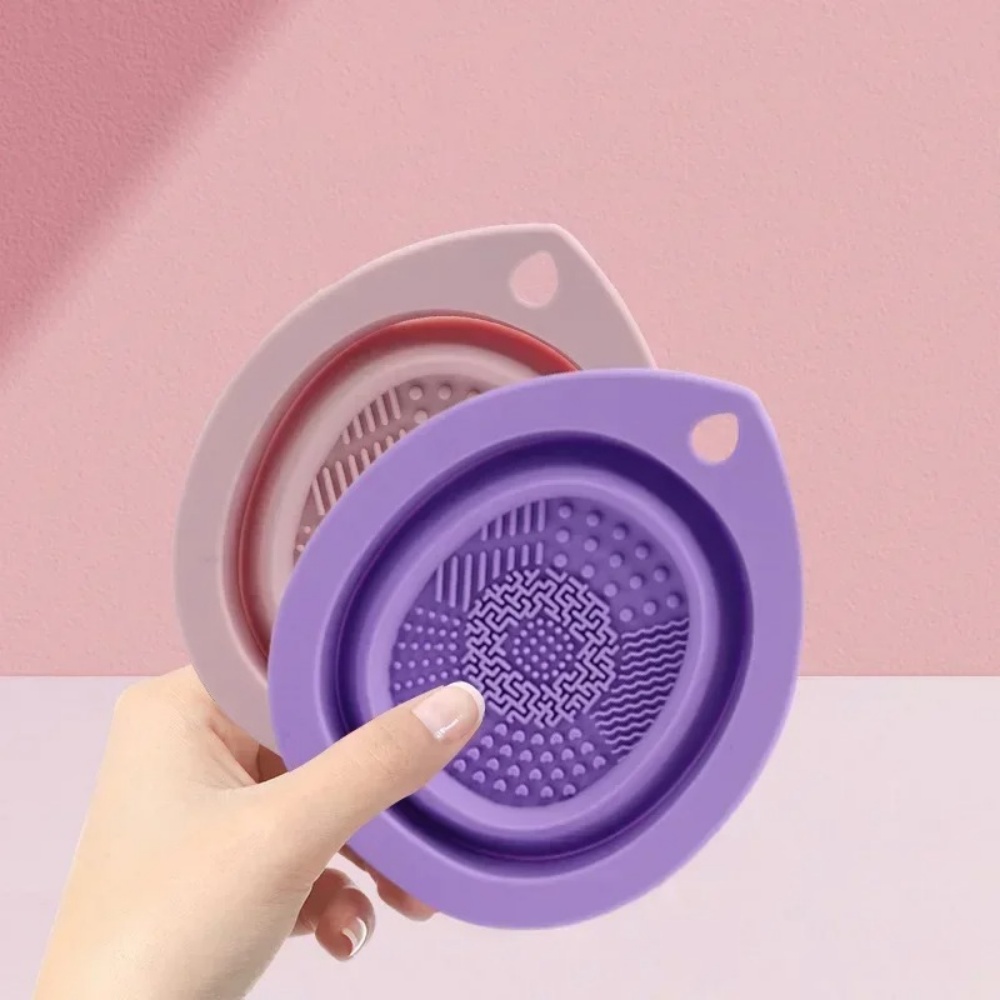 실리콘 메이크업 브러쉬 청소 그릇 접이식 세척 매트 휴 - Beauty Makeup Vanity 리뷰 및 가격