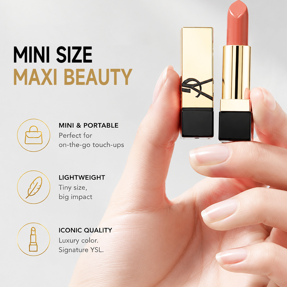 YSL 루즈 푸르 꿀튀르 새틴 립스틱 미니 NM 누 뮤 - Ysl Beauty Makeup 리뷰 및 가격