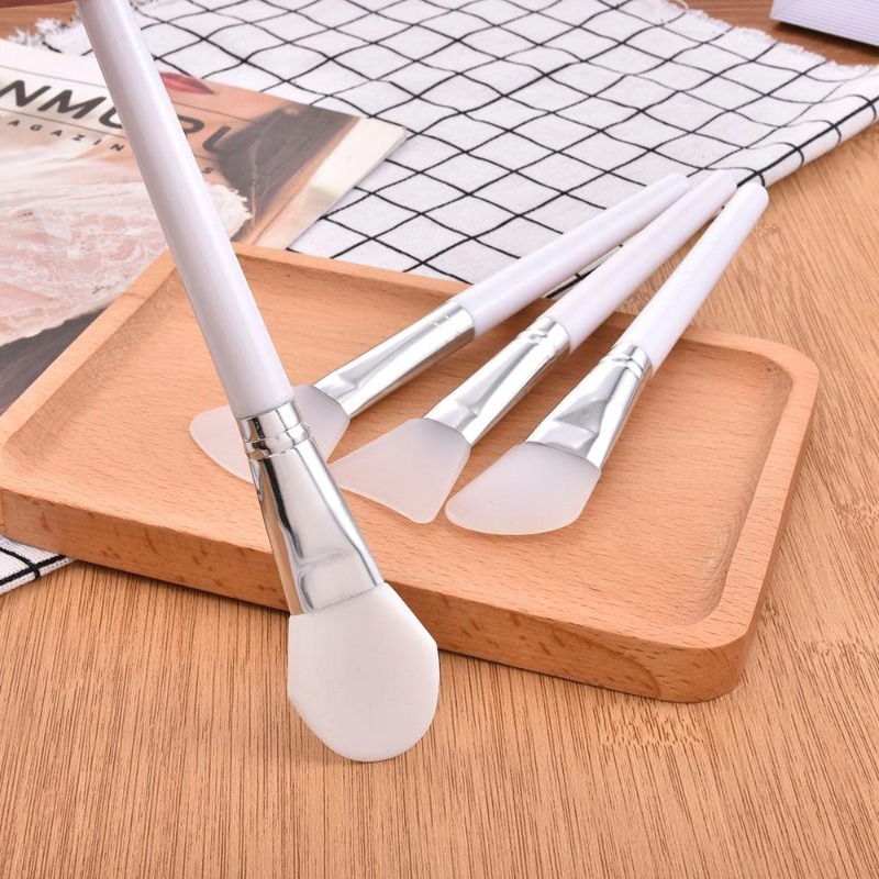 4 개/대 화이트 메이크업 실리콘 페이셜 마스크 브러쉬 - Beauty Makeup Tools Set 리뷰 및 가격